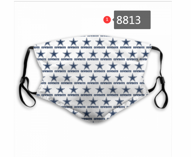 Dallas Cowboys #6 Dust mask with filter->nfl dust mask->Sports Accessory
